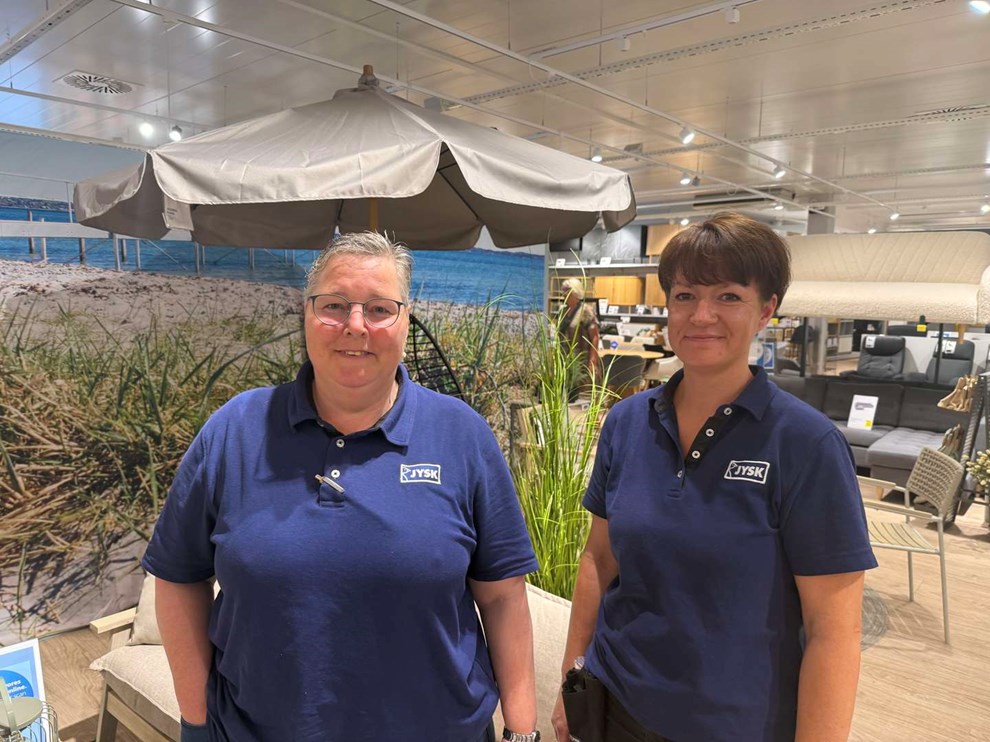 30 og 20 �r i Jysk: Kollegaerne har f�et mig til at blive