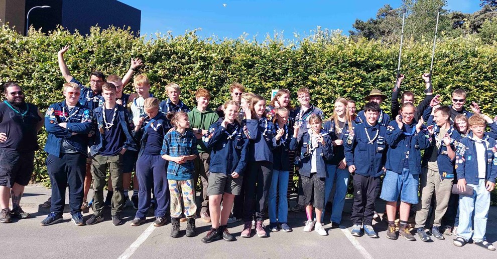 Spejdere p� stor lejr i Norge