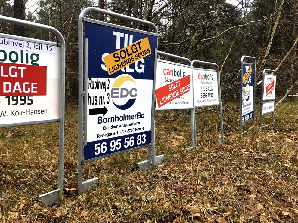 Boligmarkedet g�r imod landstendens