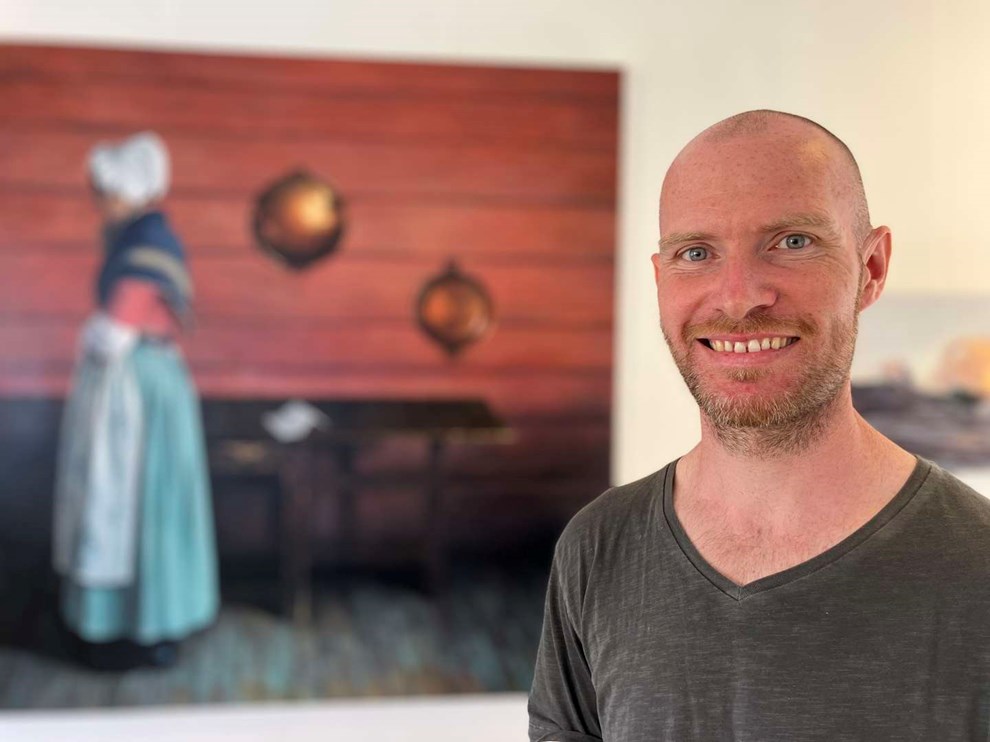 Lokal kunstner g�r sig bem�rket i London