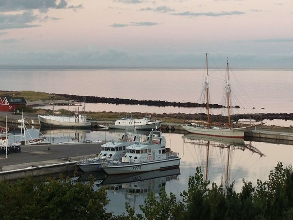 Dagens billede: Bes�g i Hasle af to engelske patruljefart�jer