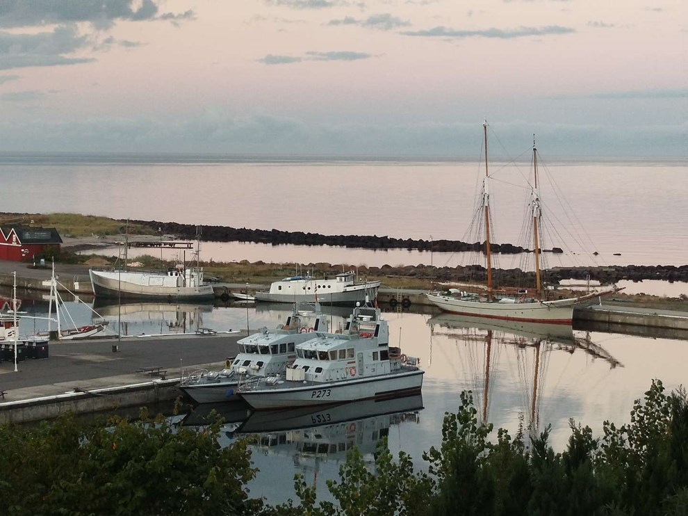 Dagens billede: Bes�g i Hasle af to engelske patruljefart�jer