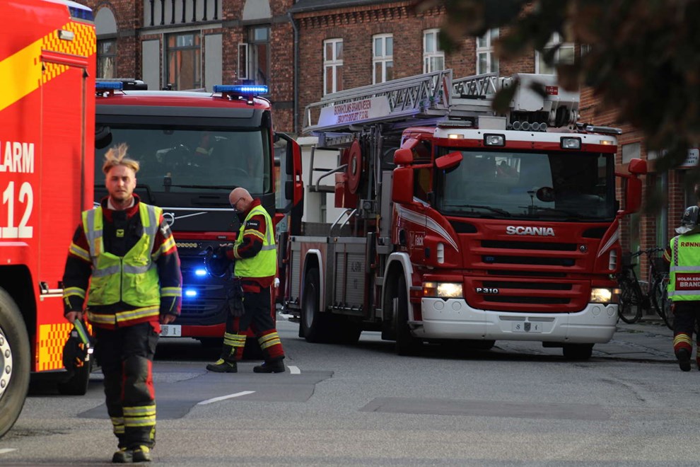 Melding om bygningsbrand fredag aften