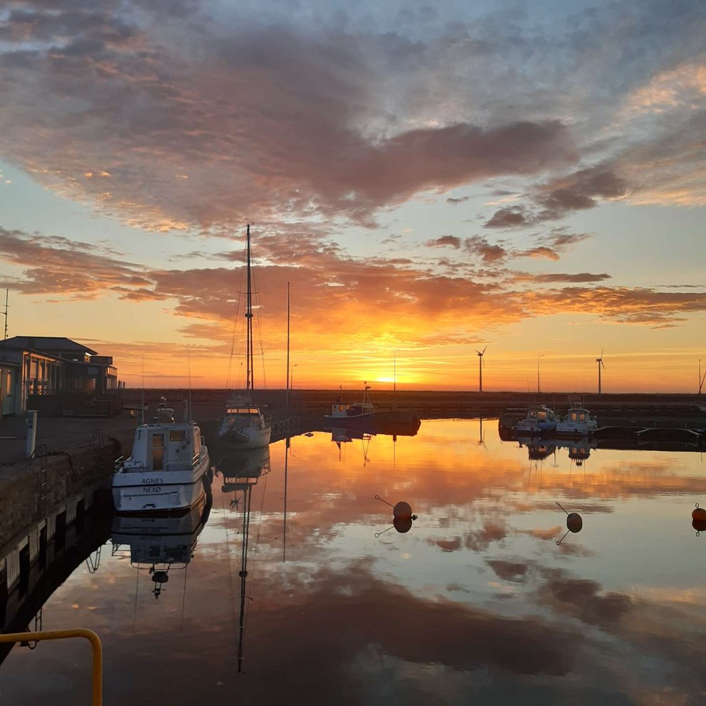 Dagens billede: Morgen ved Nexø Havn Dagens billede: Morgen ved Nexø Havn