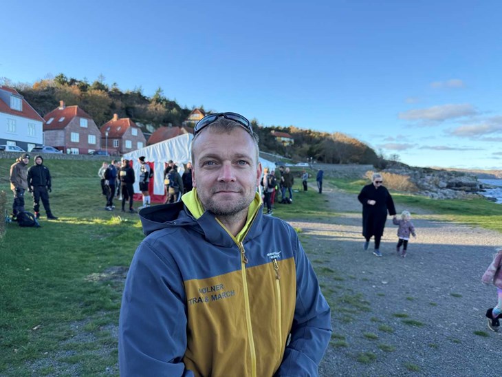 Kim Thygesen er en af arrang&oslash;rerne. Han skal ikke selv l&oslash;be, da han skal have det store overblik. Foto: Frida Flinch 