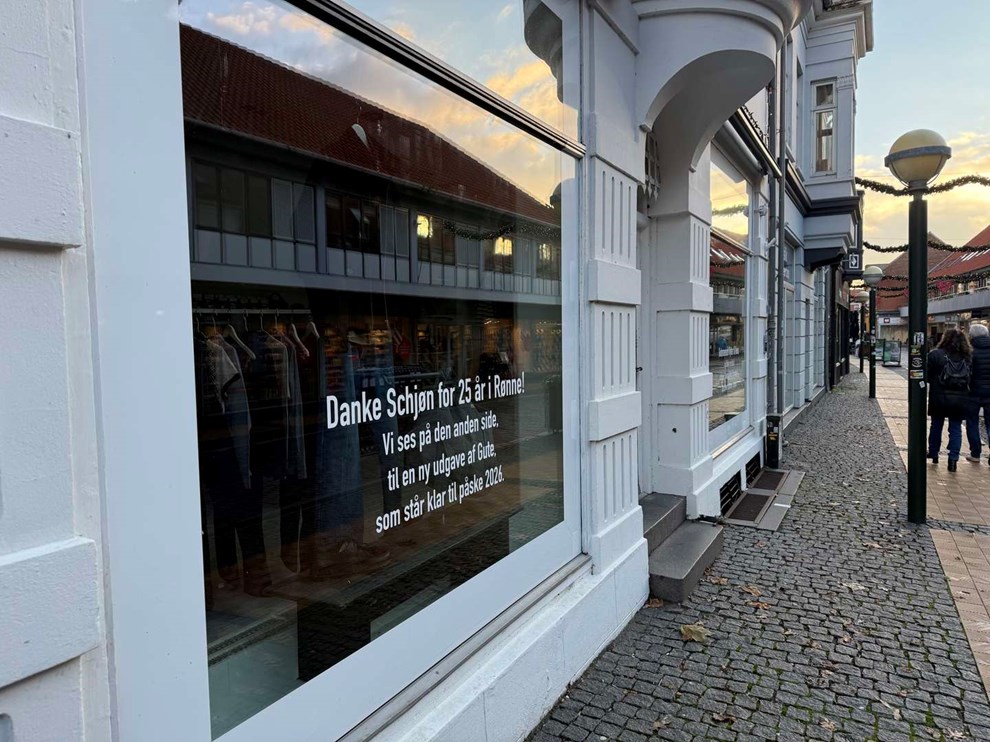 Butik flytter fra ggaden 