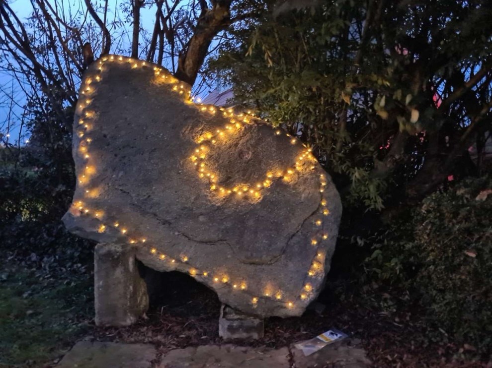 Dagens billede: Bornholmerstenen er klar til jul
