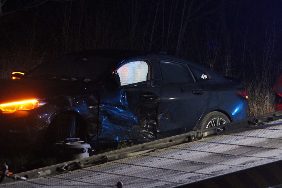 To biler k�rt sammen