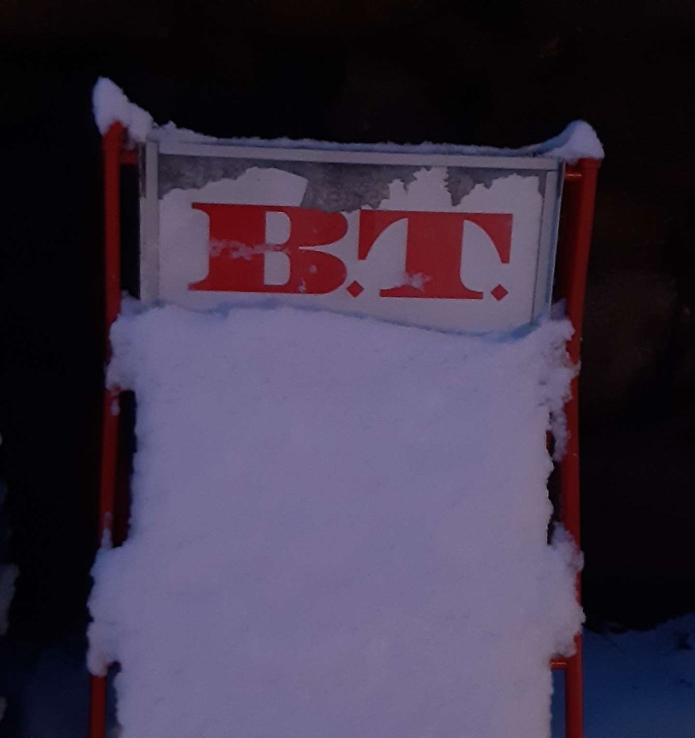 Dagens billede: N�r sneen falder, kan den fylde hele forsiden