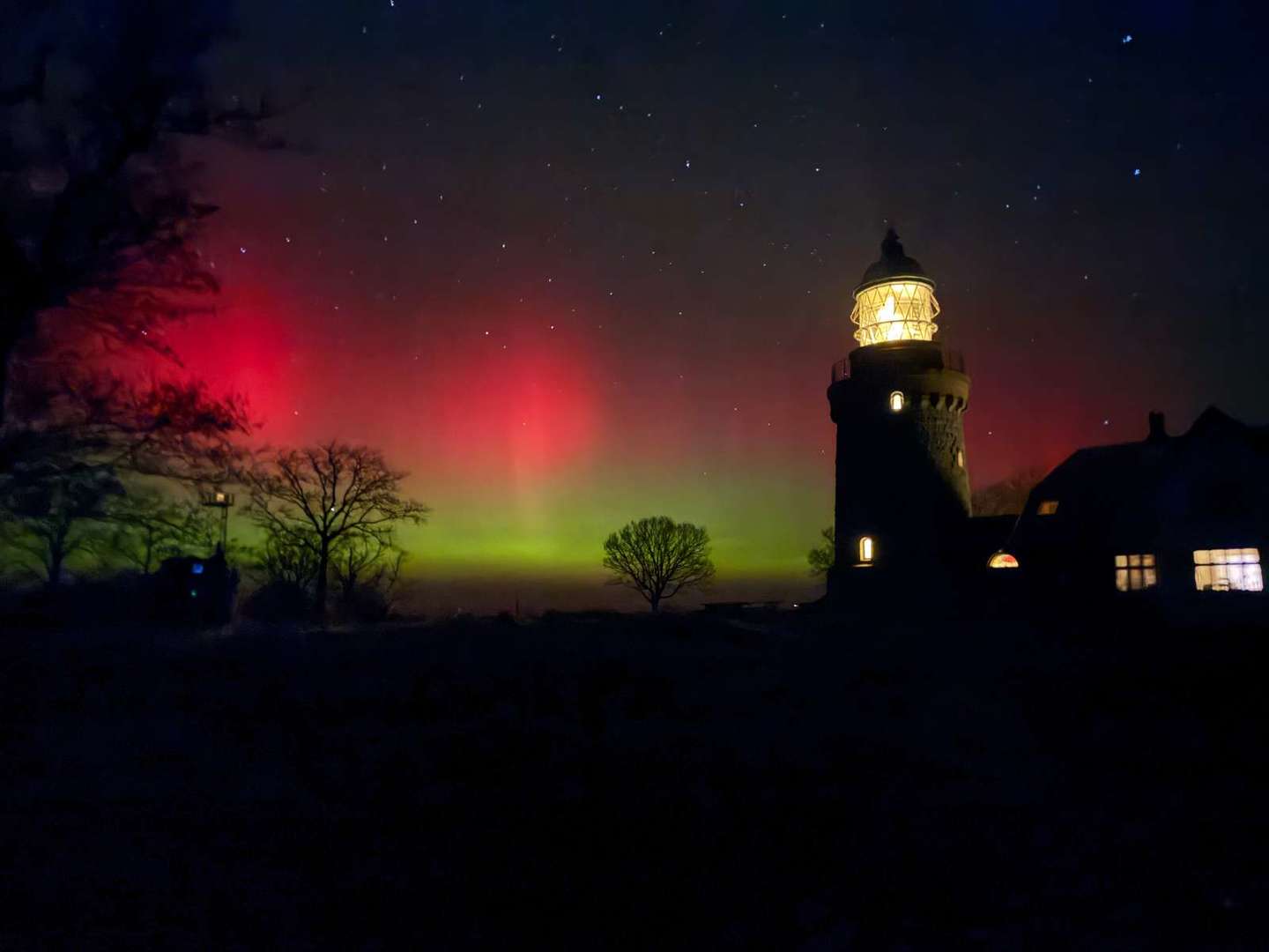 Se billederne: Hele �en badet i nordlys