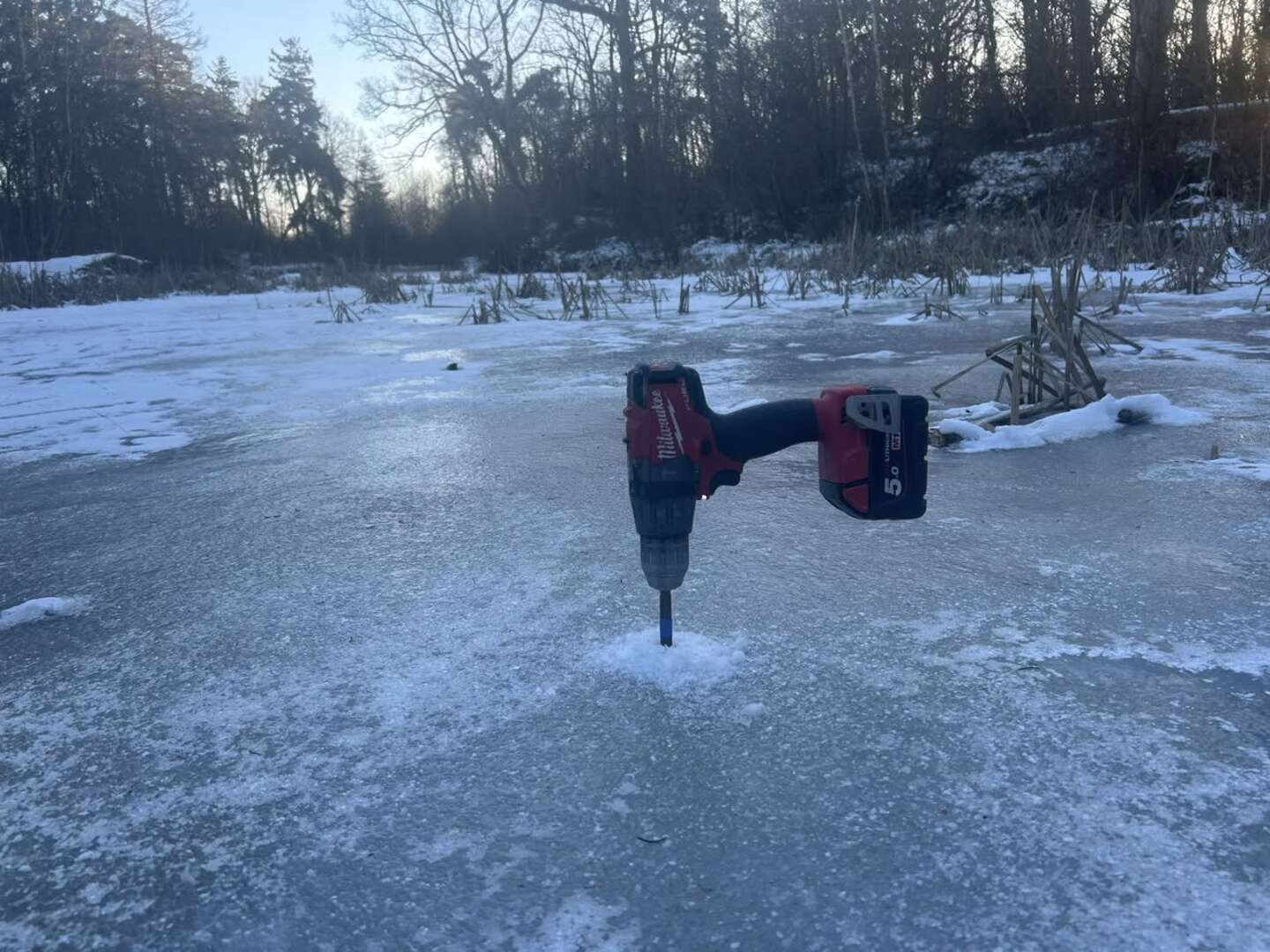 Isen n�rmer sig den rigtige tykkelse