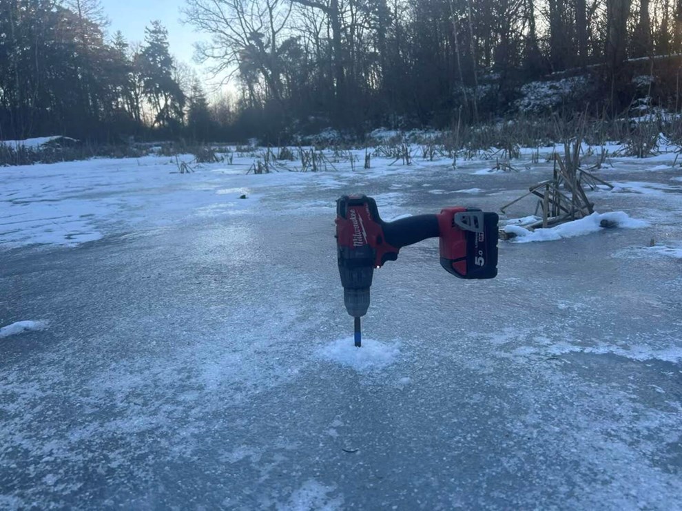 Isen n�rmer sig den rigtige tykkelse