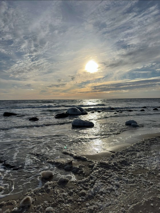 Dagens billede: Flot vinterdag ved Sose strand
