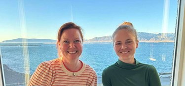 Rie og Astrid har udset sig Bornholm