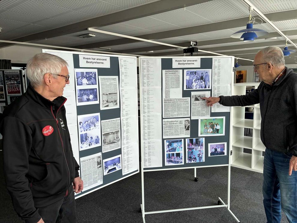 Var med til at bygge hallen � 50 �r senere bidrager han stadig