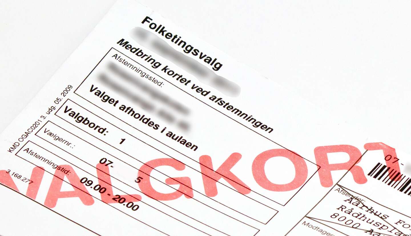 F�rste valgkort ankommet