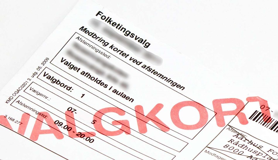F�rste valgkort ankommet