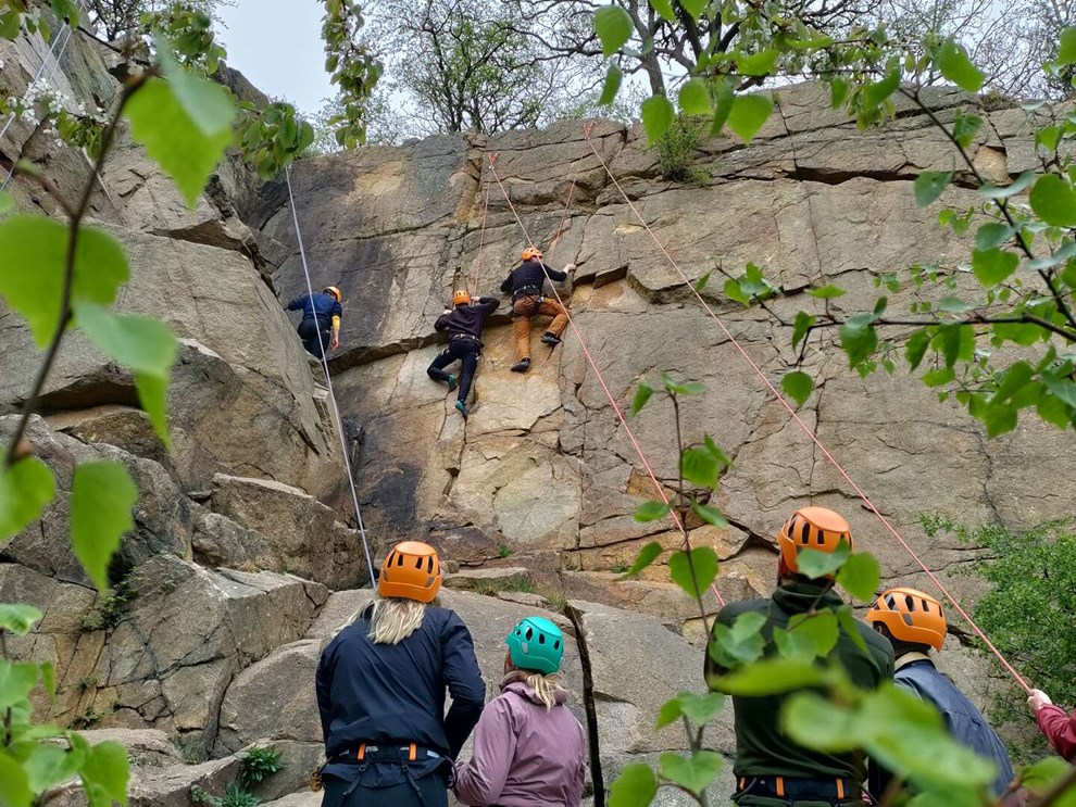 Klatrere samler skrald