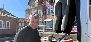 Specialister fra Svendborg på våd mission i Allinge