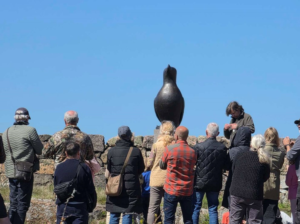 Dagens billede: Indvielse af ny skulptur p� Frederiks�
