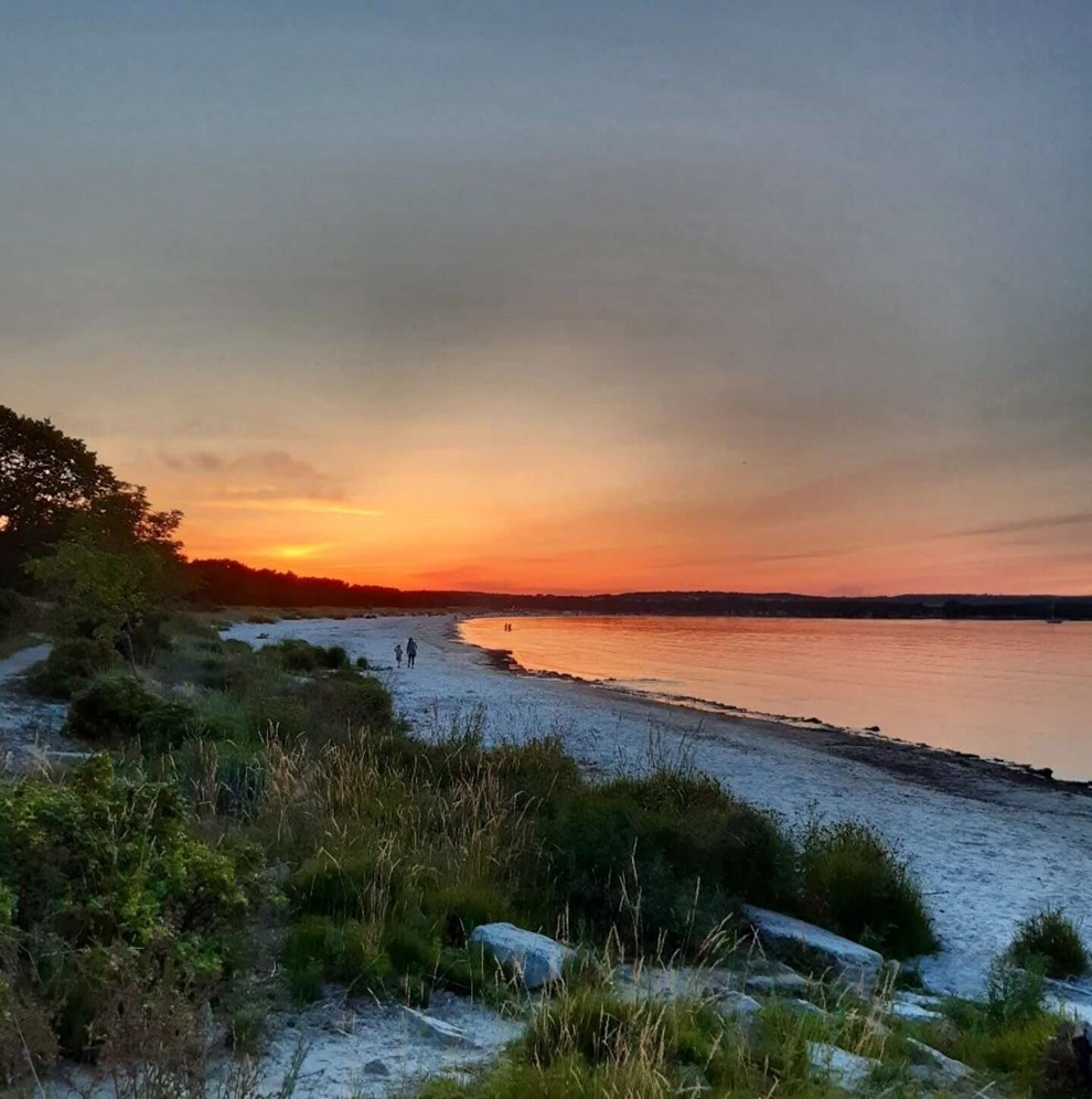 Dagens billede: Aftentiden p� Balka Strand