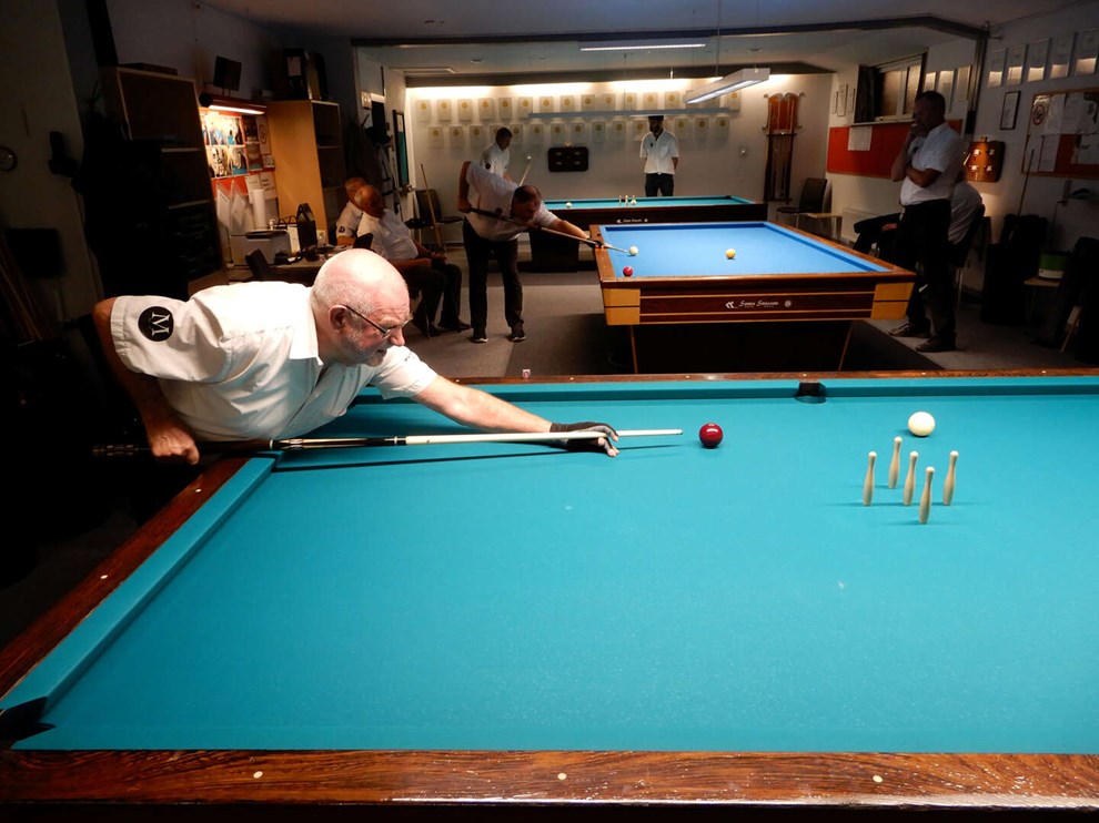 �bent hus i Nex� Billard Klub