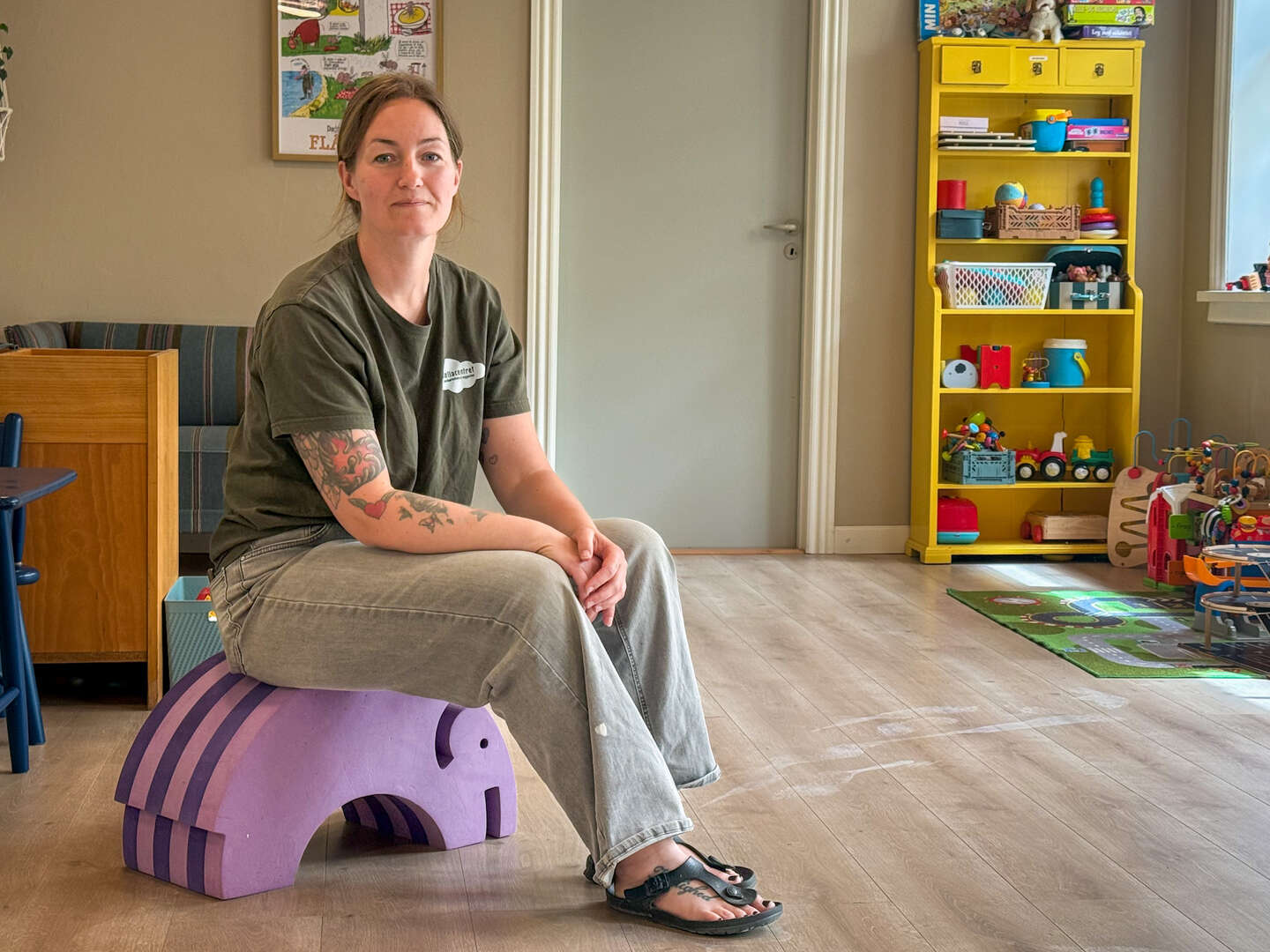 Nyt b�rnehus er fyldt op - m�tte sige farvel til gederne