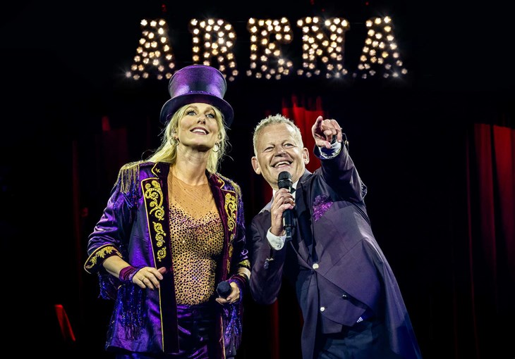 Bubber og Malene Qvist er i spidsen, n&aring;r Cirkus Arena til juli kommer til Bornholm. Eget foto.