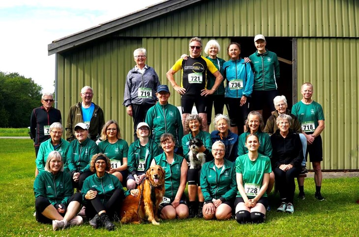 Her er alle deltagerne til klubmesterskaberne. Foto: Nyvest Atletik