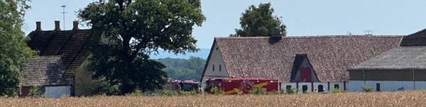 Brandv�snet i Bodilsker med fire k�ret�jer