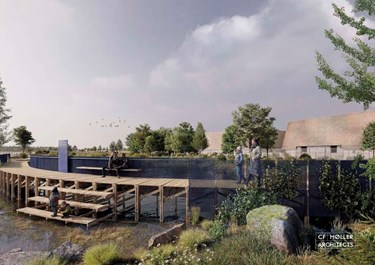 Otte bygninger p� stribe og spr�kkedal er fjernet i gigaprojekt