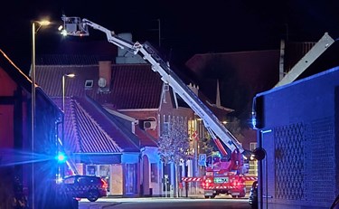 Voldsom brand hos bager: 'Der er massive skader'