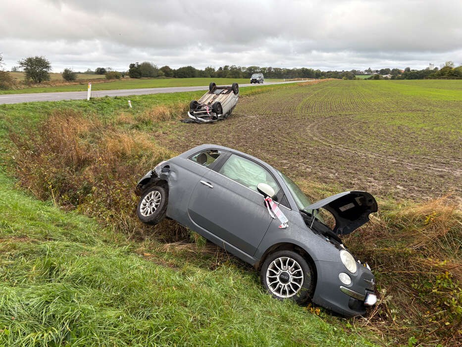 Mand kom alvorligt til skade i f�rdselsuheld